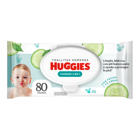 Toallitas Húmedas Huggies One & Done - 80uds Q25.70