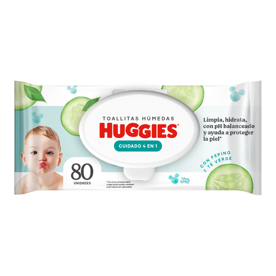 Toallitas Húmedas Huggies One & Done - 80uds Q25.70