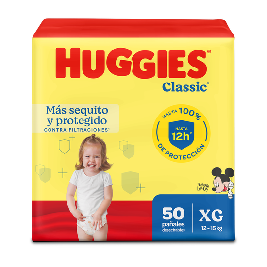 Pañales Huggles Classic Talla XG - 50uds