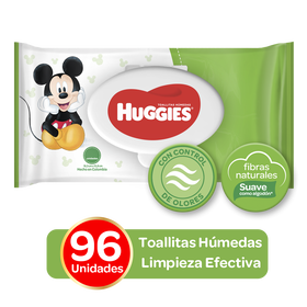 Toallitas Húmedas Huggies Limpieza Efectiva - 96uds Q20.75