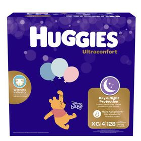 Pañales Huggies UltraConfort Talla XG - 128uds